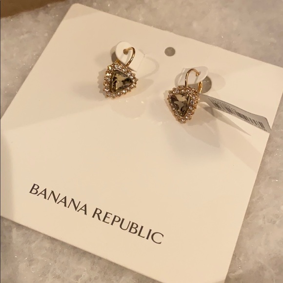 Banana Republic Heart Topaz Earrings - Picture 9 of 16